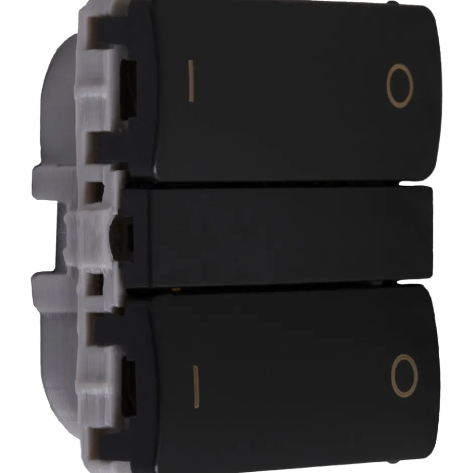 Smartkontakten Zigbee batteritryk til LK Fuga, tænd/sluk, grå