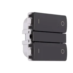 Smartkontakten Zigbee batteritryk til LK Fuga, tænd/sluk, grå