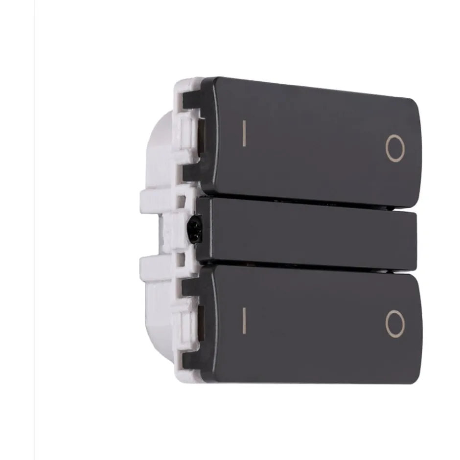Smartkontakten Zigbee batteritryk til LK Fuga, tænd/sluk, grå