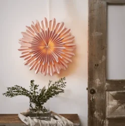Star Trading Crystal julestjerne med lys, 50 cm, lyserød