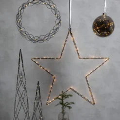 Star Trading Curly juledekoration, Ø30 cm, sort