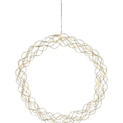 Star Trading Curly juledekoration, Ø48 cm, messing