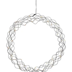 Star Trading Curly juledekoration, Ø48 cm, sort