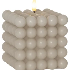 Star Trading Flamme Dot Bubble LED stearinlys, beige