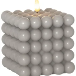 Star Trading Flamme Dot Bubble LED stearinlys, grå