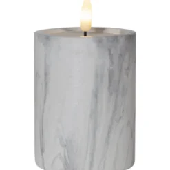 Star Trading Flamme Marble LED bloklys, batter