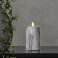 Star Trading Flamme Marble LED bloklys, batteri