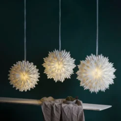 Star Trading Ice julestjerne med lys, 50 cm, hvid