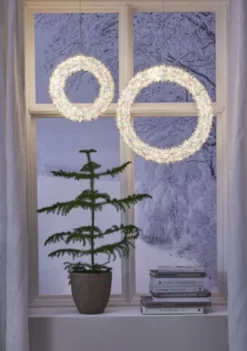 Star Trading Magic julekrans med lys, Ø30 cm