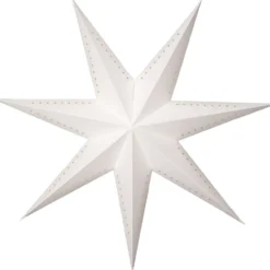 Star Trading Mika papirstjerne, 60 cm, hvid