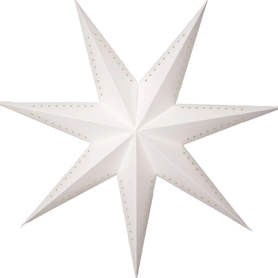 Star Trading Mika papirstjerne, 60 cm, hvid