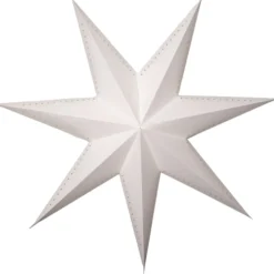 Star Trading Mika papirstjerne, 87 cm, hvid