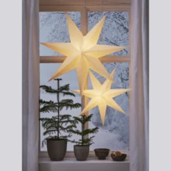 Star Trading Mika papirstjerne, 87 cm, hvid