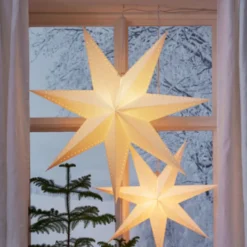 Star Trading Mika papirstjerne, 87 cm, hvid