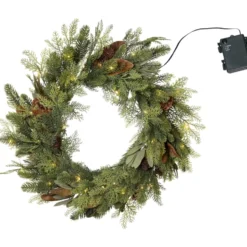Star Trading Mixi udendørs julekrans med lys, batteri, Ø60 cm