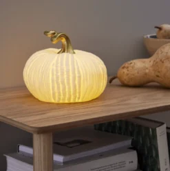 Star Trading Pumpkin græskar med lys, 15 cm