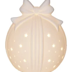 Star Trading Rozy julekugle med lys, 11 cm