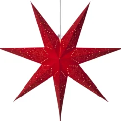 Star Trading Sensy julestjerne med lys, 70 cm, rød