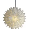 Star Trading Snow julestjerne med lys, 50 cm, hvid