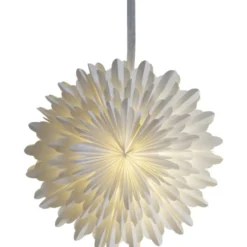 Star Trading Snow julestjerne med lys, 50 cm, hvid