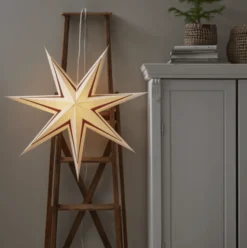 Star Trading Stripe papirstjerne, rød, 80 cm