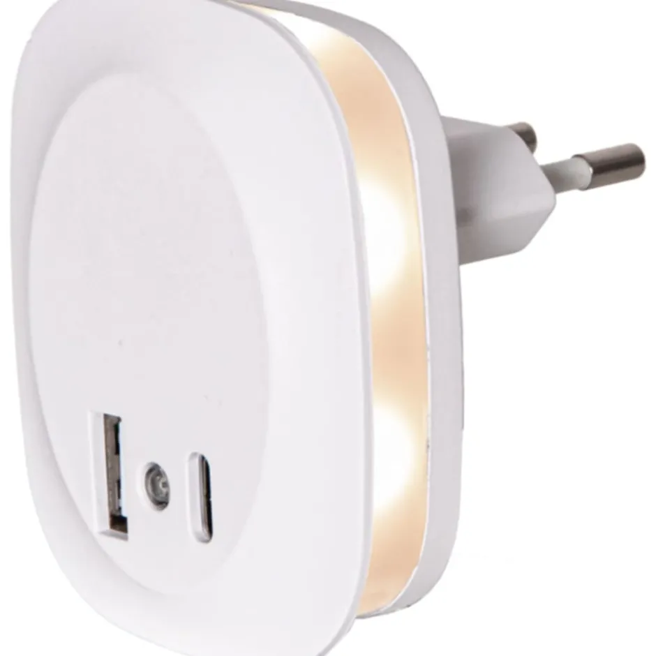 Star Trading vågelampe med sensor & USB A & C