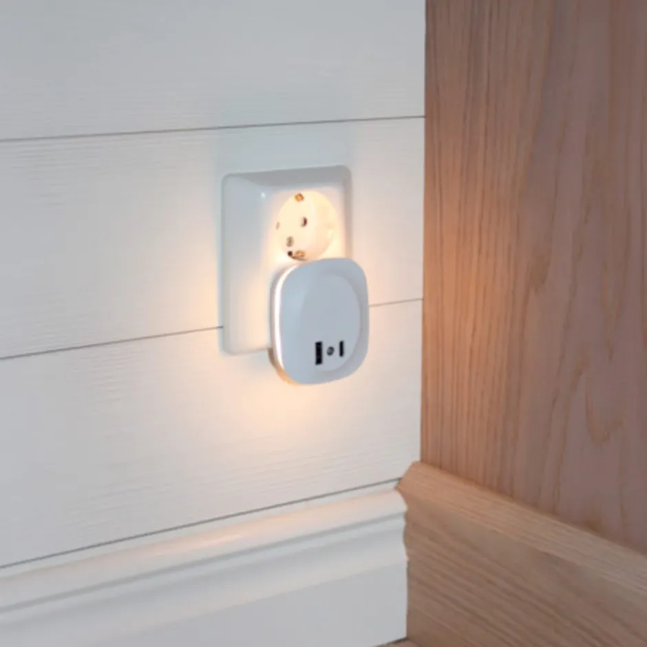 Star Trading vågelampe med sensor & USB A & C