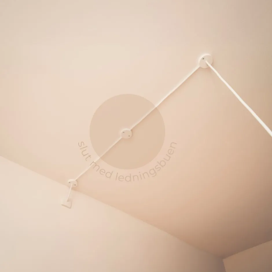 10 stk Evit ledningsholder, hvid