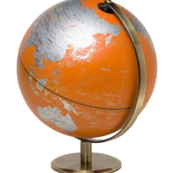 2 stk Globus med lys, orange