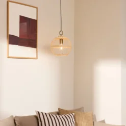 2 stk Halo Design Stockholm pendel, natur, Ø30 cm