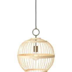 2 stk Halo Design Stockholm pendel, natur, Ø40 cm