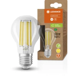 6 stk Ledvance Ultra Efficient E27 standardpære, 3000K, 7,2W