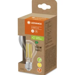 6 stk Ledvance Ultra Efficient E27 standardpære, 3000K, 7,2W