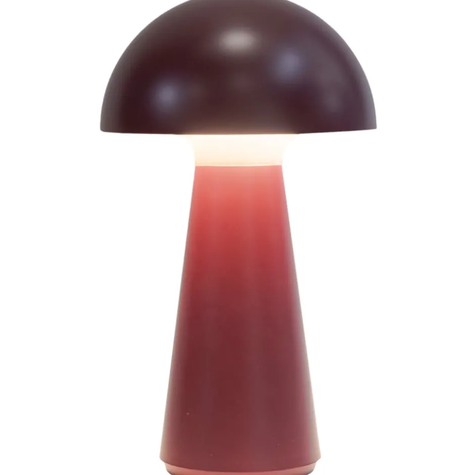 4 stk Sirius Sam genopladelig bordlampe, rød