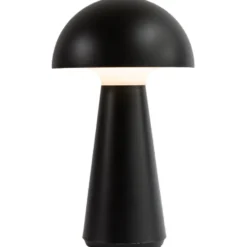 4 stk Sirius Sam genopladelig bordlampe, sort