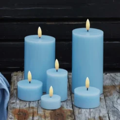 10 stk Sirius Sille LED bloklys, batteri, blå