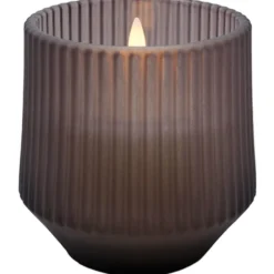4 stk Uyuni LED duftlys, røgfarvet