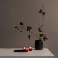 4 stk Uyuni LED stearinlys, rød