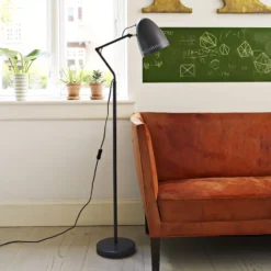 Superliving Dynamo gulvlampe, gråsort