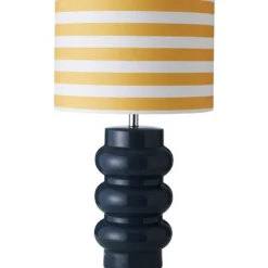 Superliving Lyon bordlampe, blå/gul