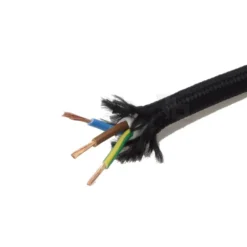 TBI stofledning, 3G0,75 mm², sort, metervare