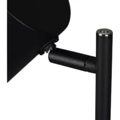 Trio Lighting Blake genopladelig gulvlampe, sort