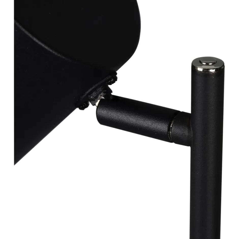 Trio Lighting Blake genopladelig gulvlampe, sort