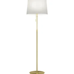Trio Lighting Lyon gulvlampe, messing