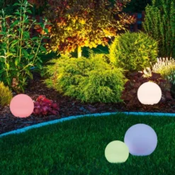 Trio Lighting Melo solcelle bedlampe, Ø20 cm