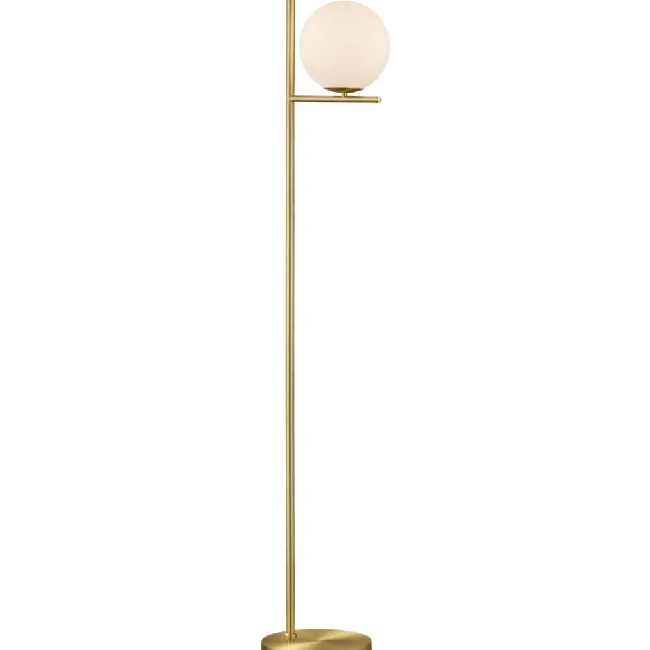 Trio Lighting Pure gulvlampe, messing