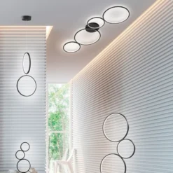 Trio Lighting Rondo loftlampe, sort, 97 cm