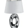 Trio Lighting Taba bordlampe, sølv, 33 cm