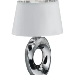 Trio Lighting Taba bordlampe, sølv, 33 cm