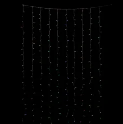 Twinkly Curtain udendørs lysgardin, 210 farvede + hvide lys, 1x2,1 meter